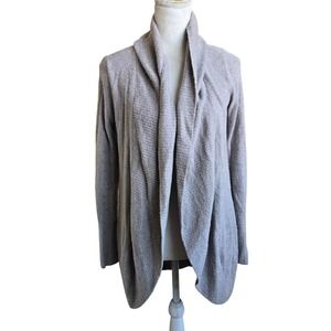Barefoot Dreams Size XS Light‎ Gray Super Soft Open Front Stretchy Sweater